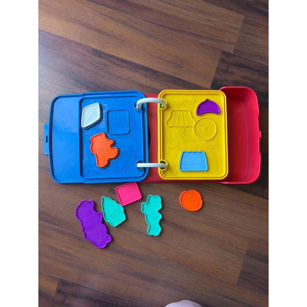 Vintage 1994 Fisher-Price Puzzle Book 2403 Toddler Activity Toy Incomplete Set